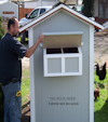THE WEELSUMMER COOP 4 x 8 with a 4 x 3 enclosed section with perch's and two nest box's will hold 5 to 6 chickens. Built in panels so we can get in small gates. $975.00 with 25 year Timberline comp roof $985.00 with Tin roof.